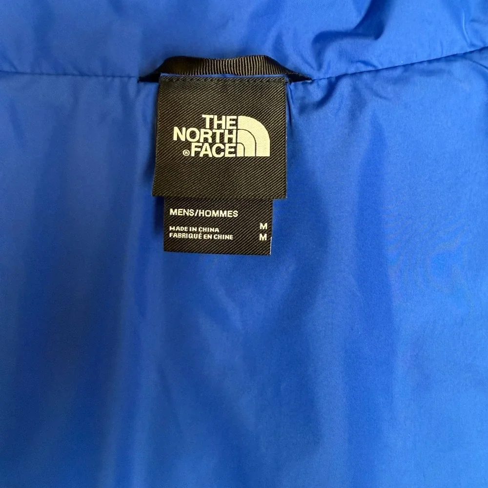 The North‎ Face Mens Blue Quilted Puffer Jacket Full Zip NF0A3XB7 Size M